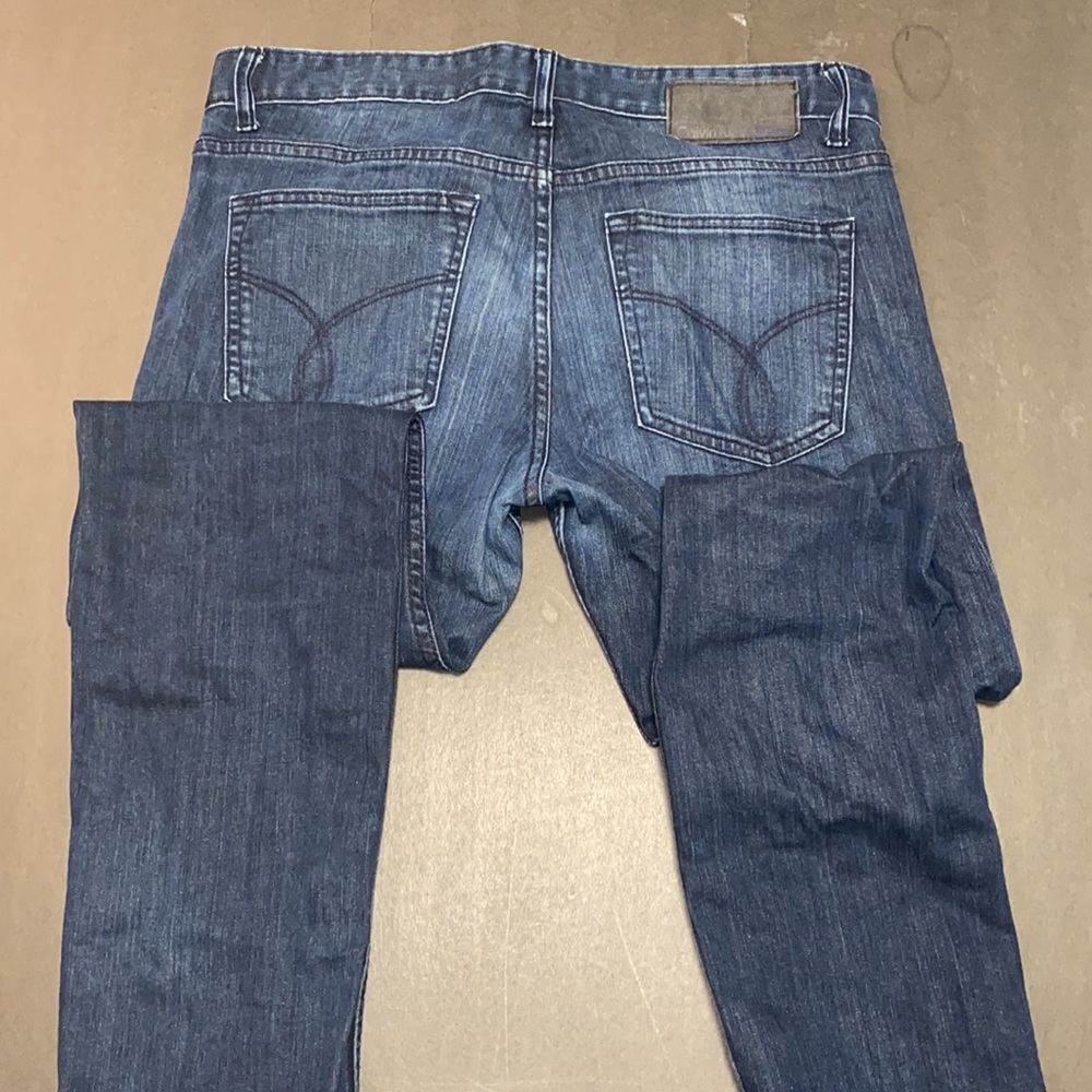 Calvin Klein Jeans Slim W33 Dark Blue Denim - Picture 6 of 13